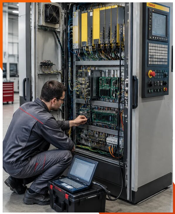 Ремонт систем ЧПУ FANUC промышленных станков в Урае
